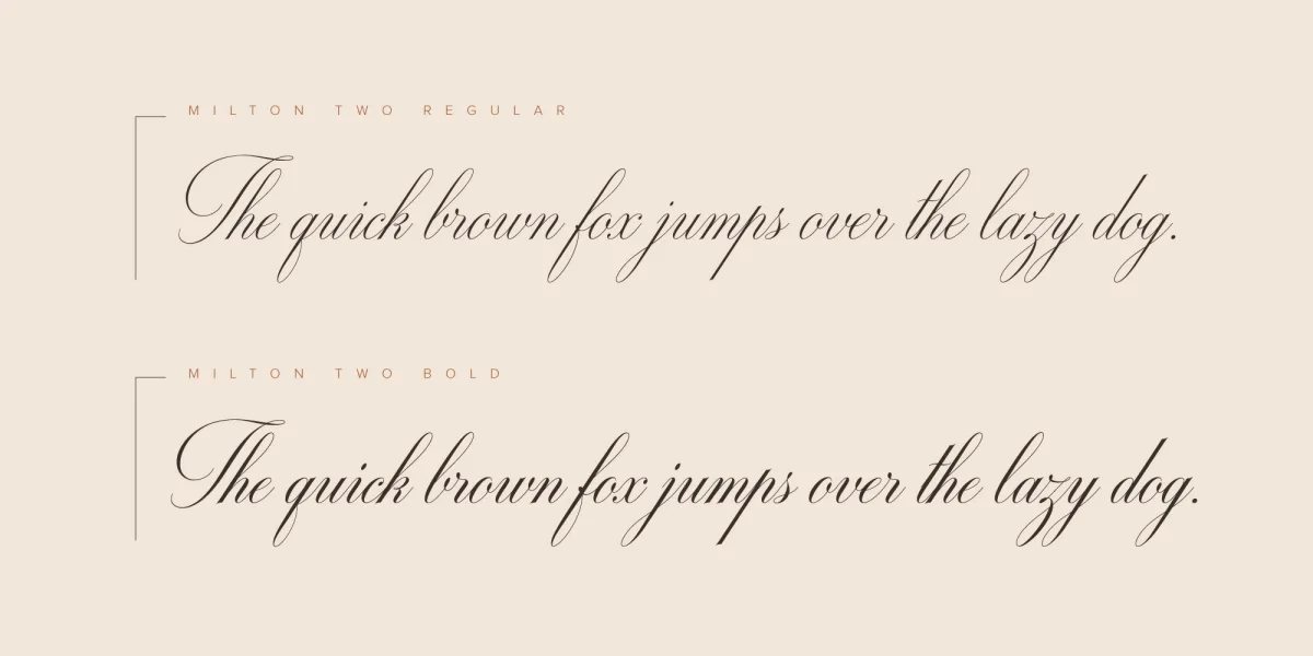 Milton Two Font Family preview 2