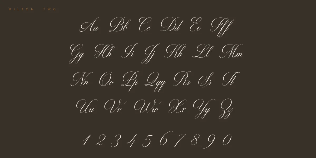 Milton Two Font Family preview 3