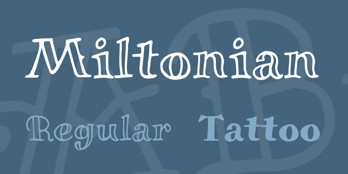 Miltonian Font Family