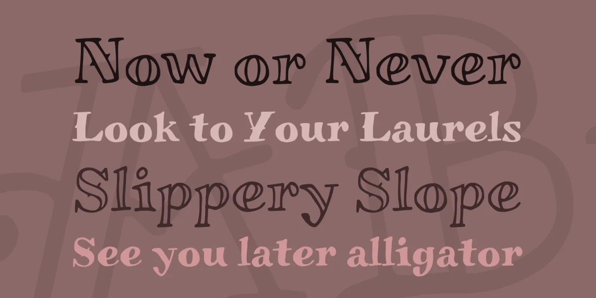 Miltonian Font Family preview 2