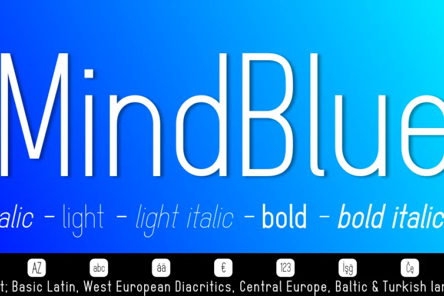 MindBlue Font Family