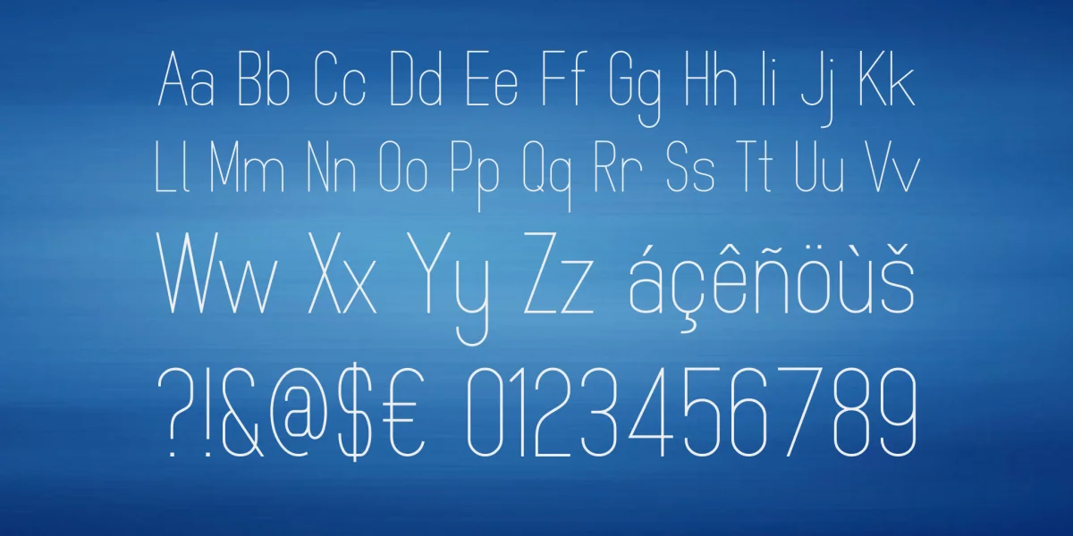 MindBlue Font Family preview 3