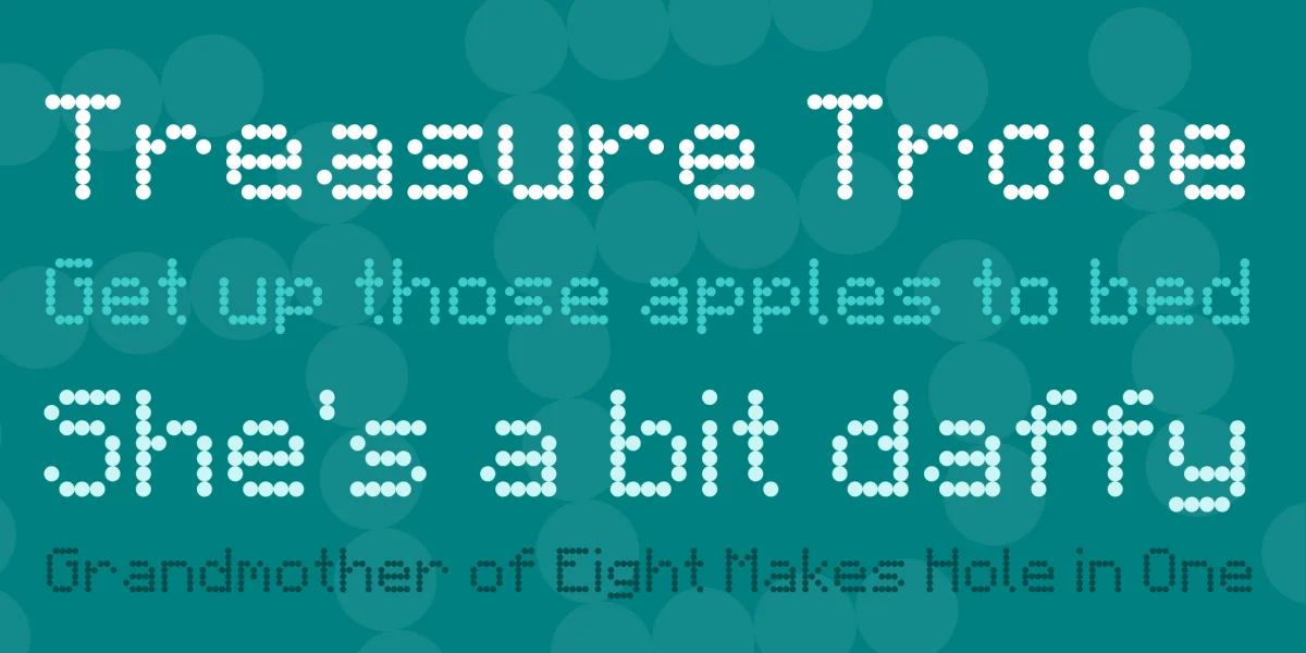 Minecart LCD Font preview 2