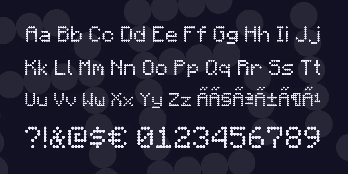 Minecart LCD Font preview 4