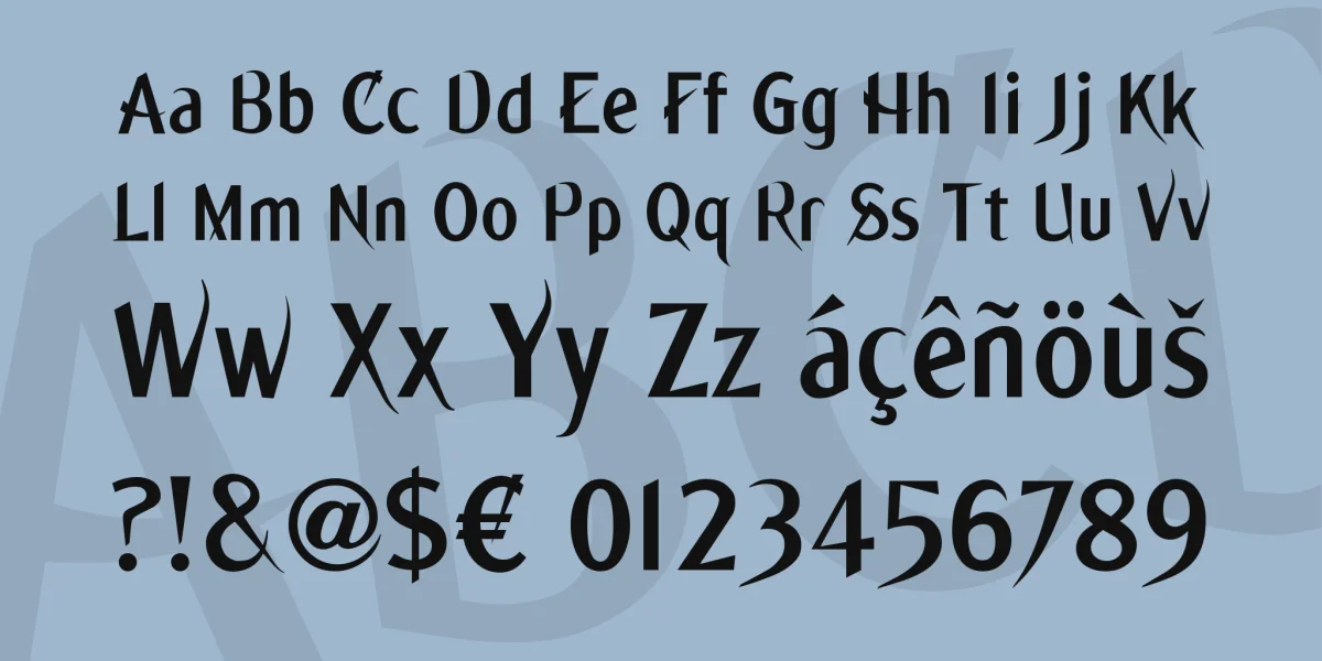 Ming Font preview 3