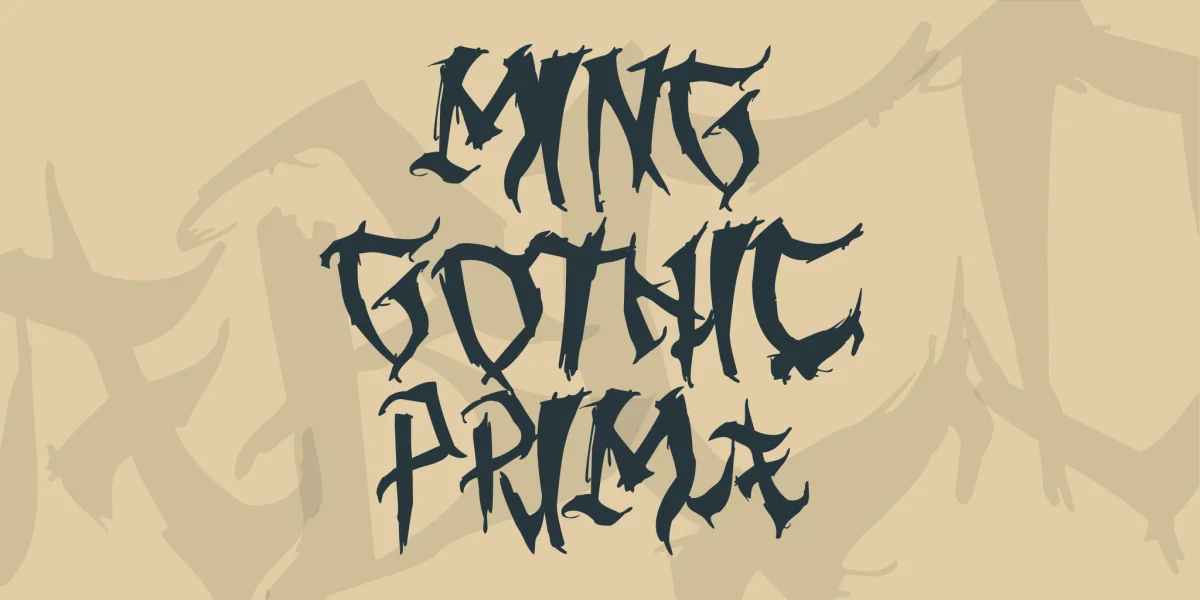 Ming Gothic Prima Font preview 2