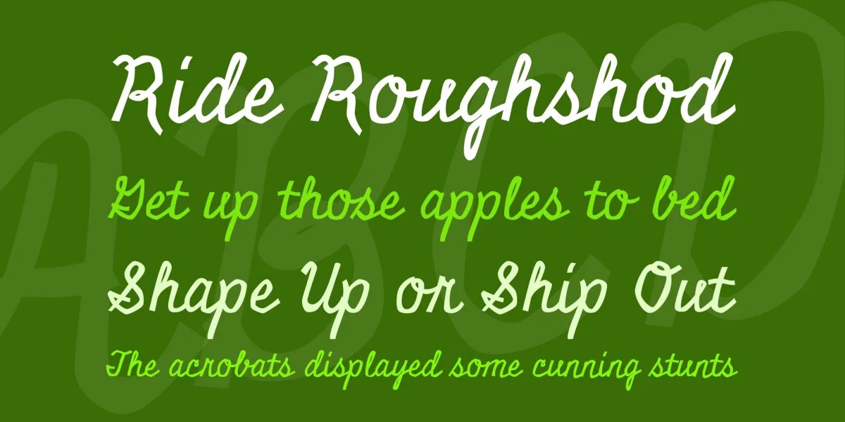 Miniver Font preview 2