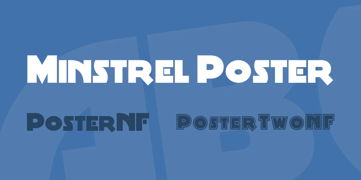 Minstrel Poster Font Family