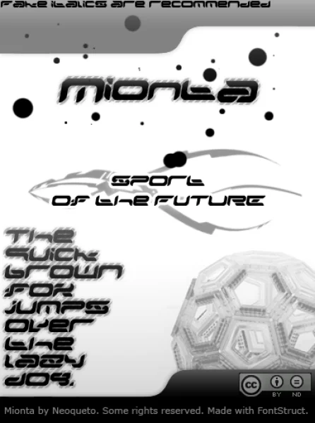 Mionta Font preview 2