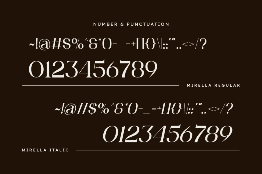 Mirella Font preview 2