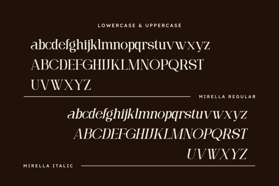 Mirella Font preview 3