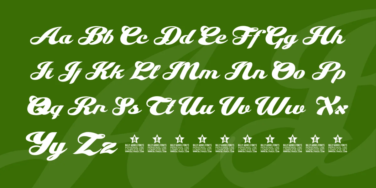 Miss Hanna Personal Use Font preview 4