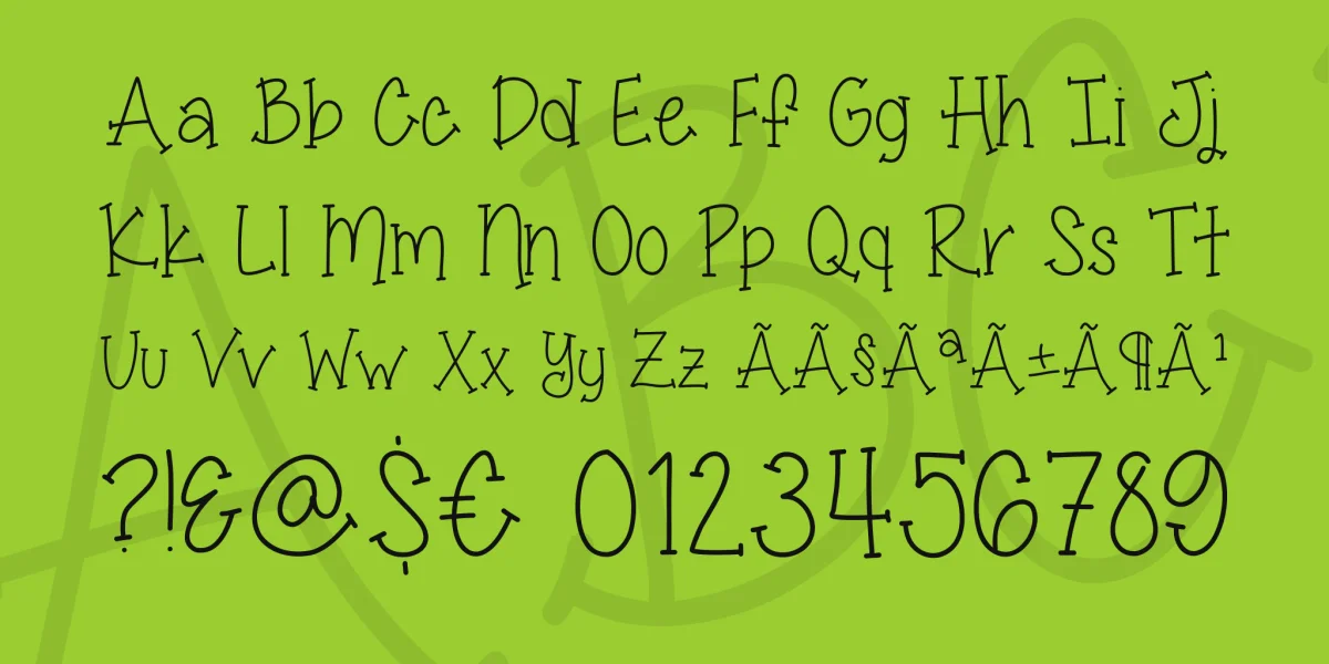 Miss Smarty Pants Font Family preview 5