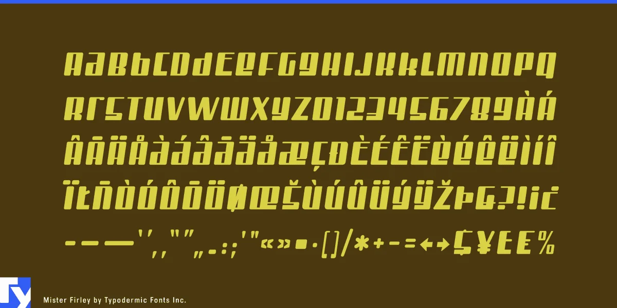 Mister Firley Font preview 5