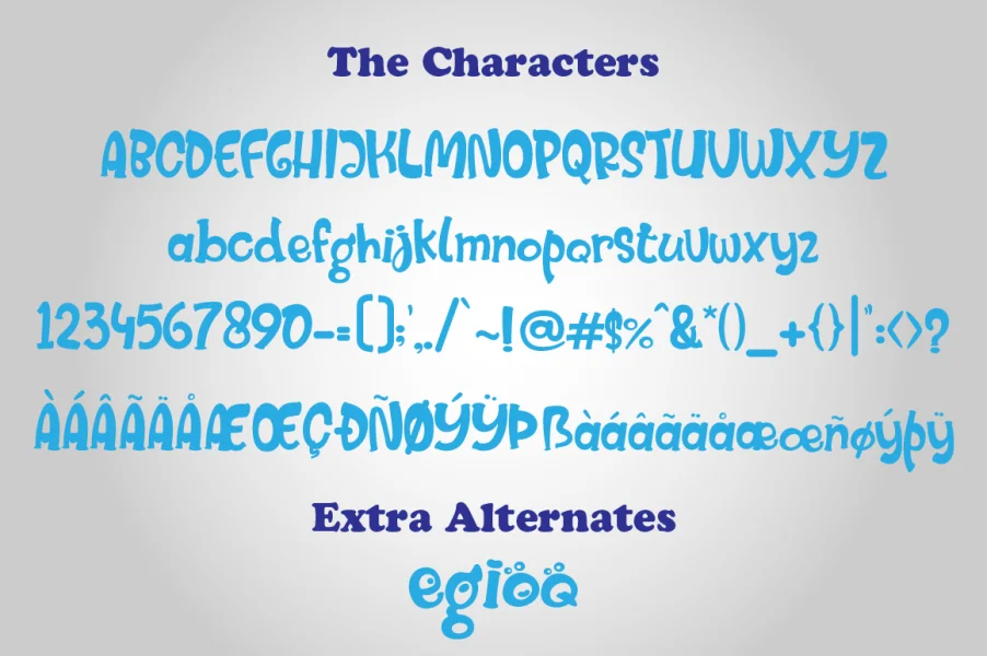 Mister Froggie Font preview 5