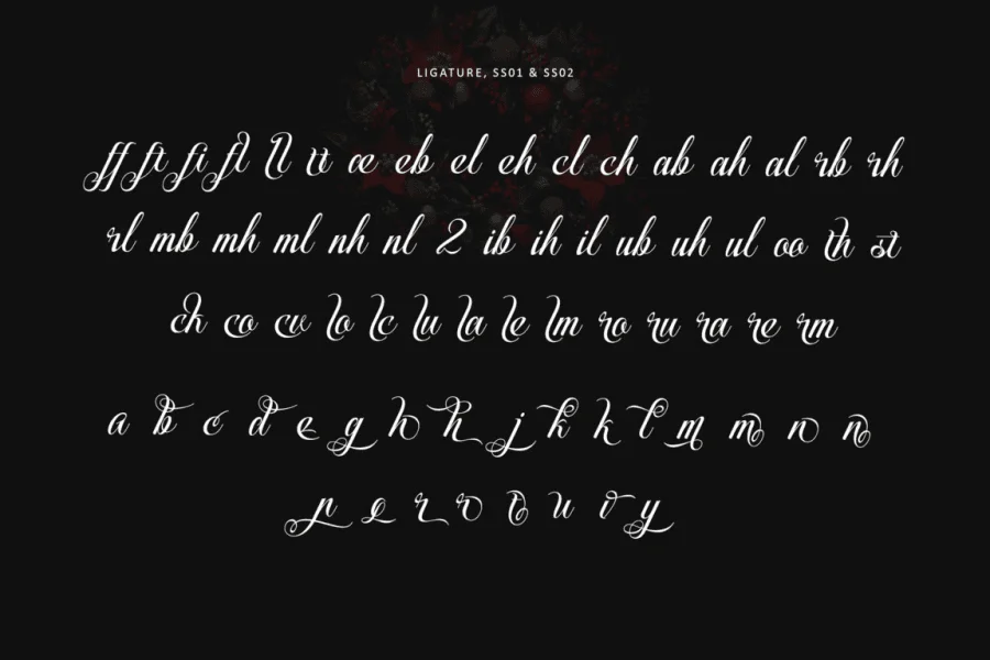 Mistletoe Magic-Personal use Font preview 11