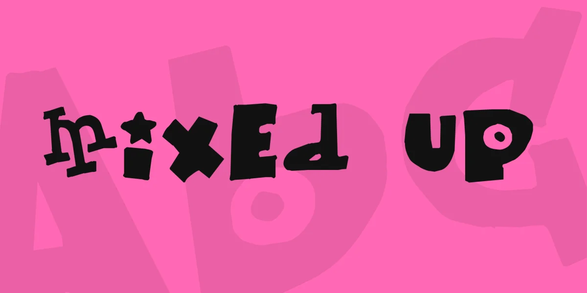 Mixed up Font