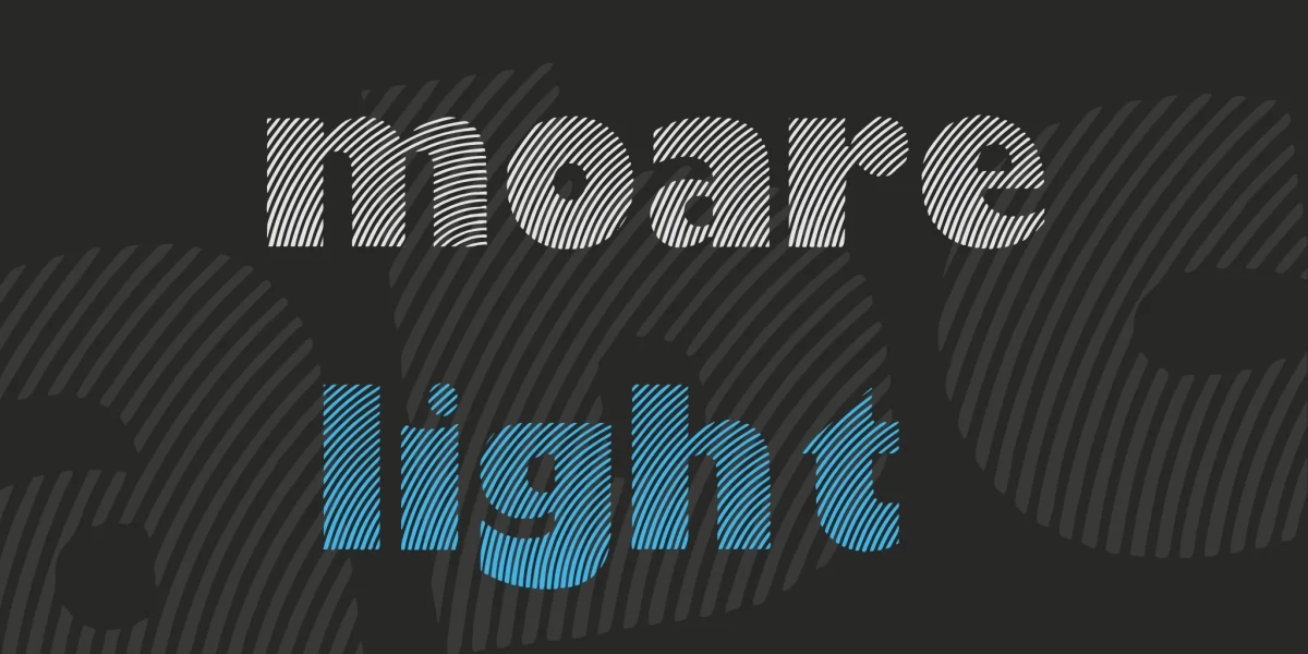 Moare Font preview 6