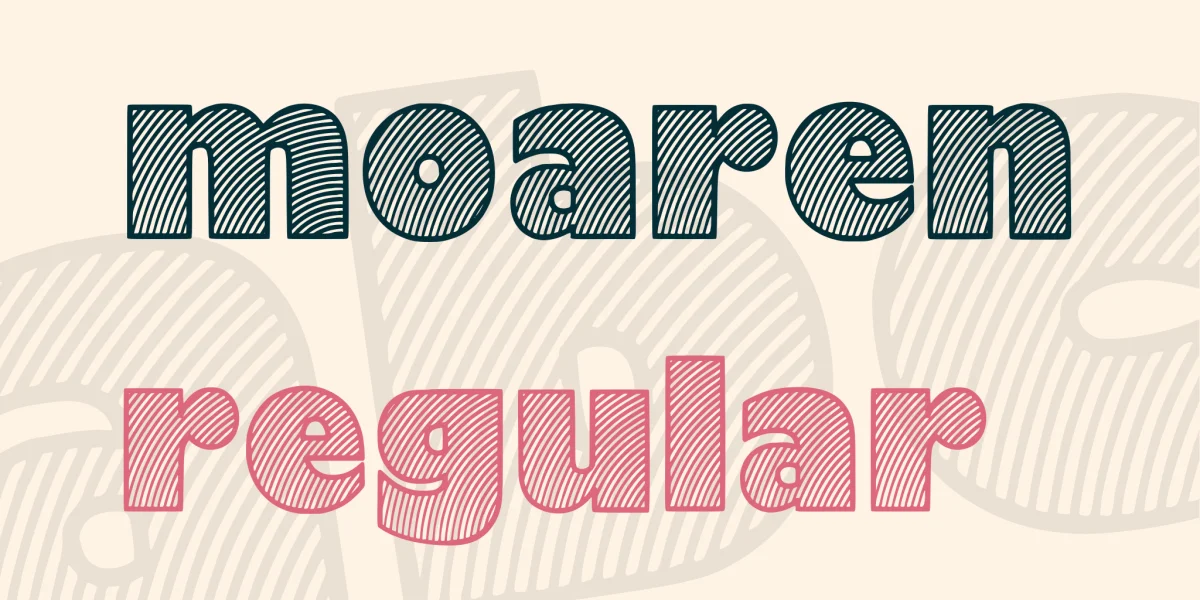 Moaren Font preview 7