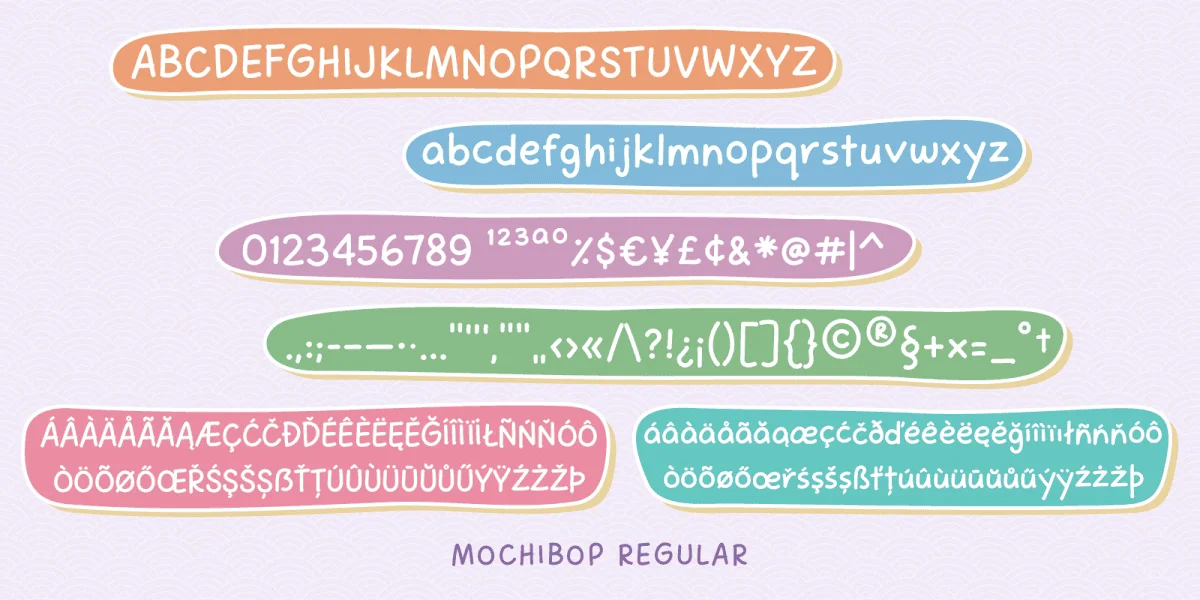 Mochibop Font Family preview 8