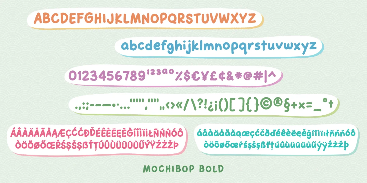 Mochibop Font Family preview 9