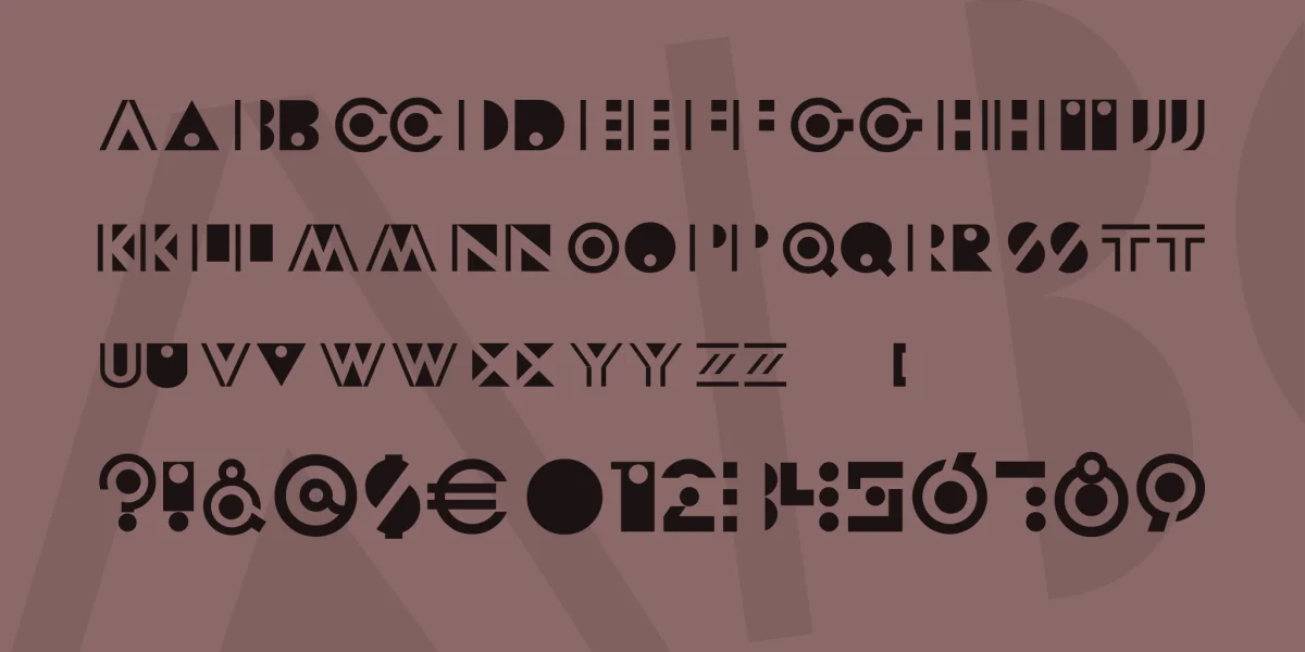 Modeccio Font preview 3