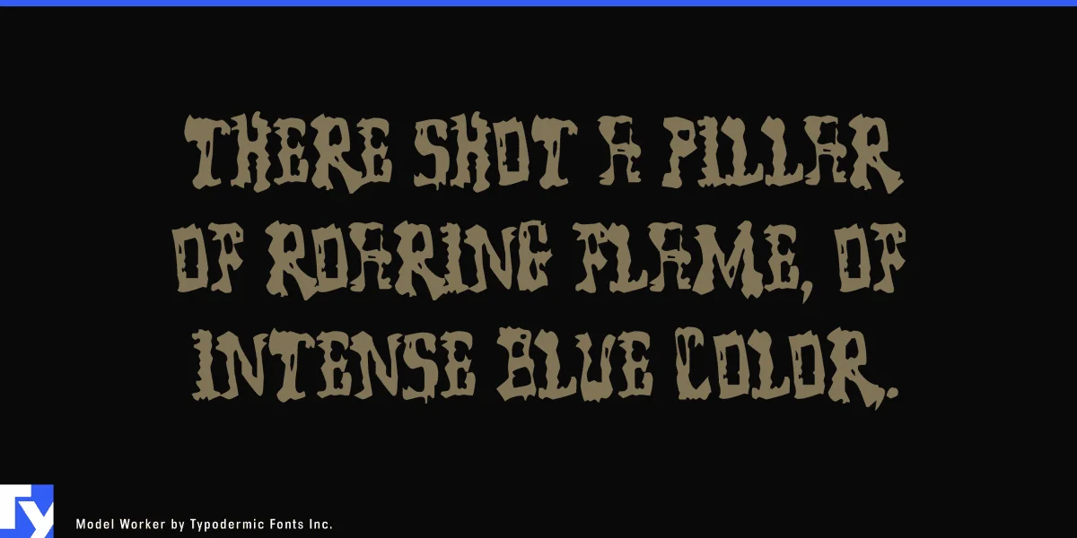 Model Worker Font preview 4