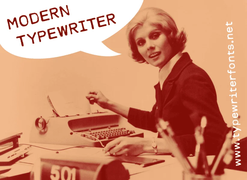 MODERN TYPEWRITER Font