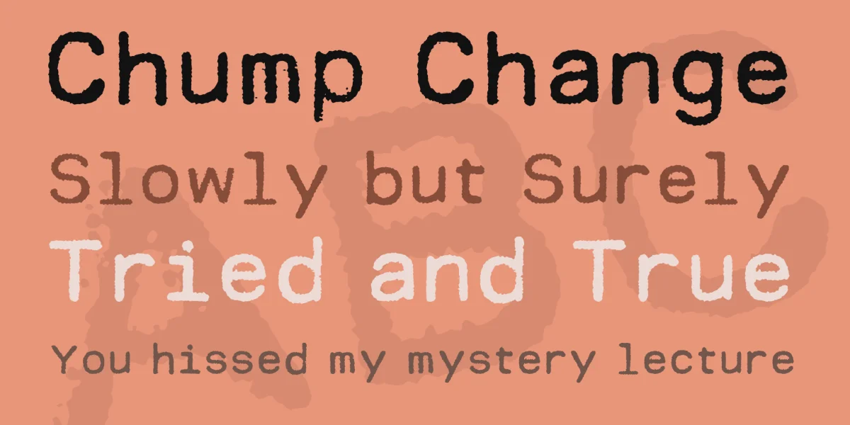MODERN TYPEWRITER Font preview 4