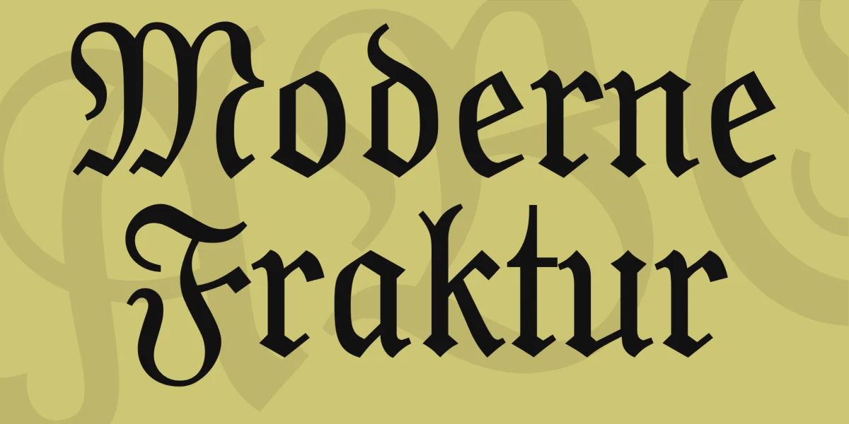 Moderne Fraktur Font