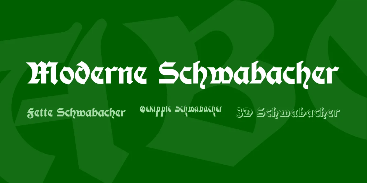 Moderne Schwabacher Font Family