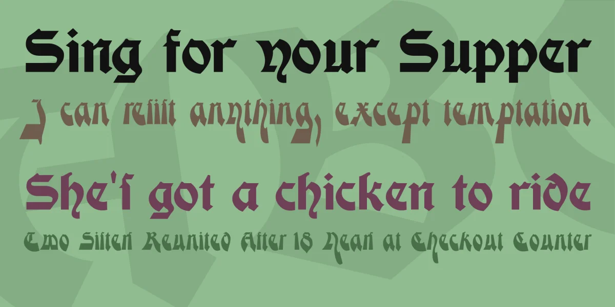 Moderne Schwabacher Font Family preview 2