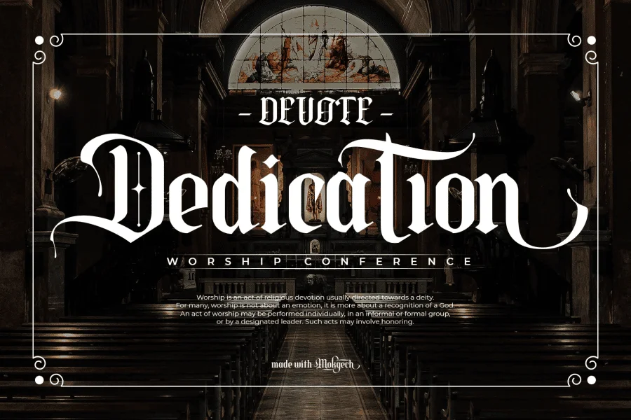 Mokgech Font Family preview 7