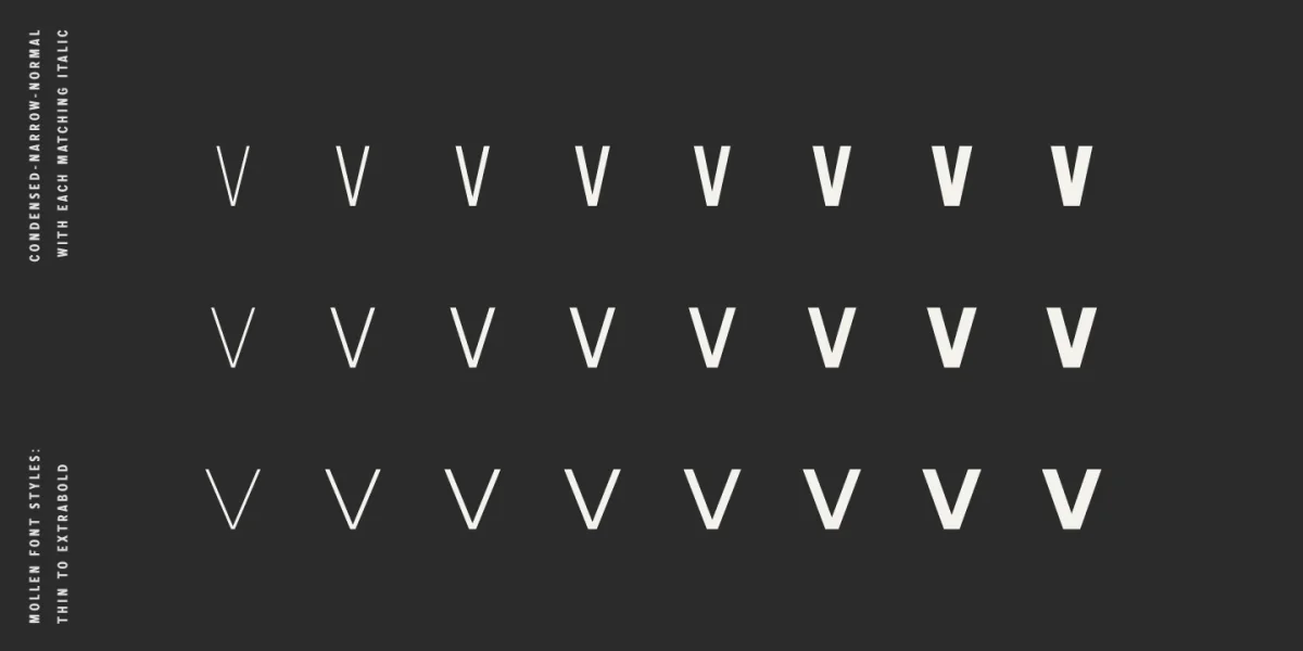 Mollen Personal Use Font Family preview 4