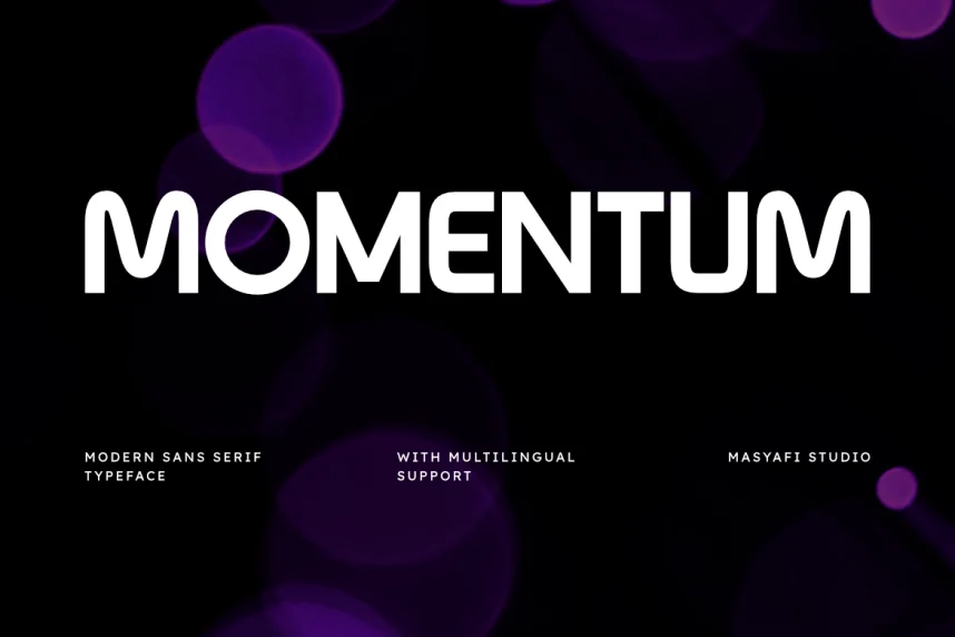 Momentum Font preview 2