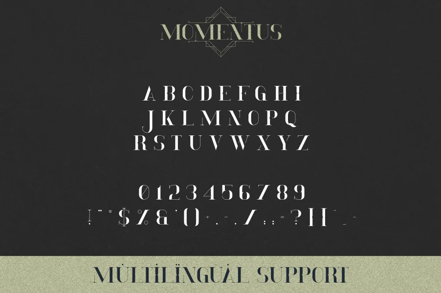 Momentus Font preview 8