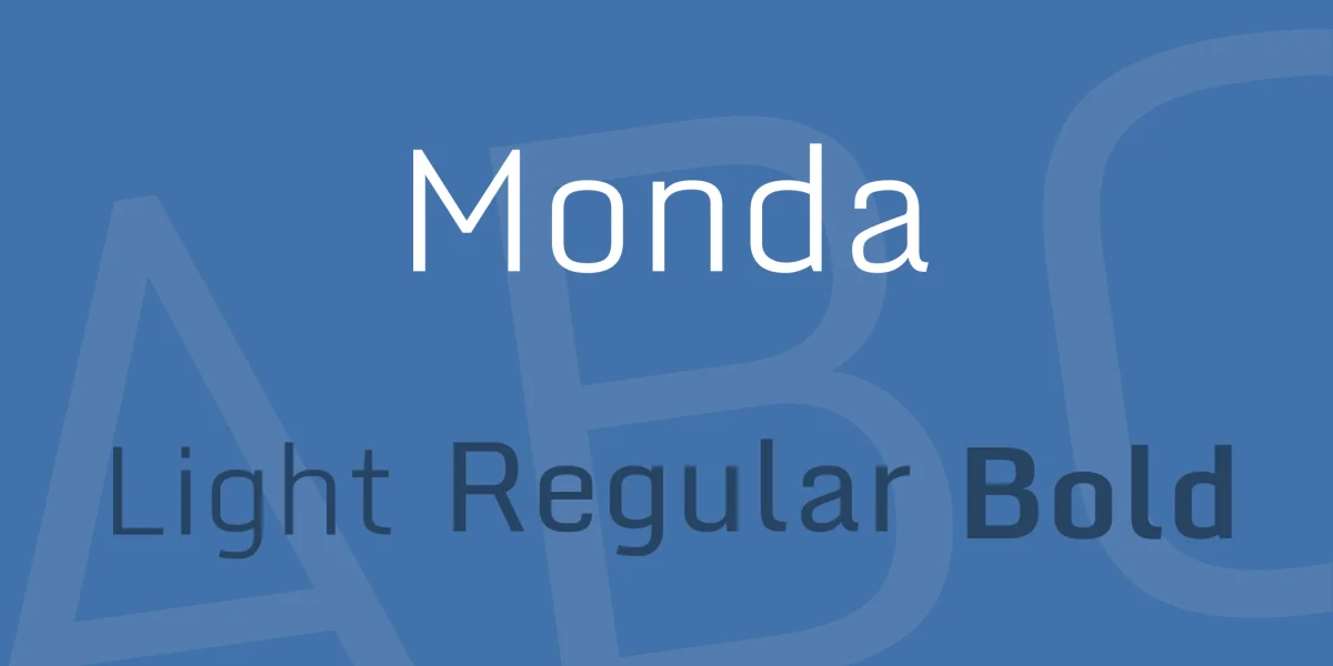 Monda Font Family