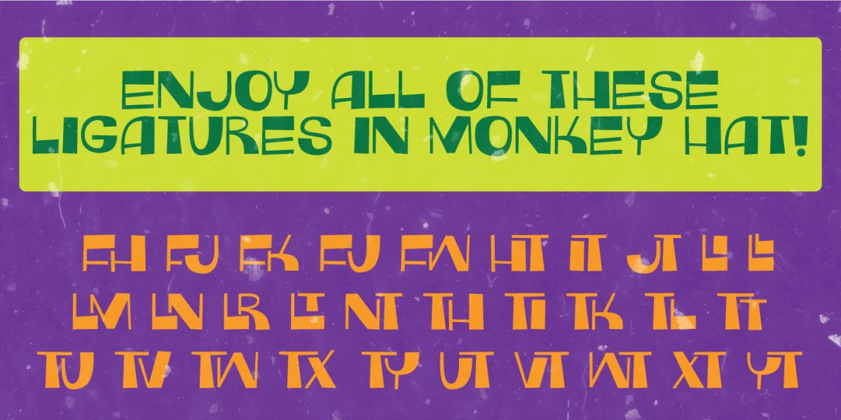 Monkey Hat DEMO Font preview 2