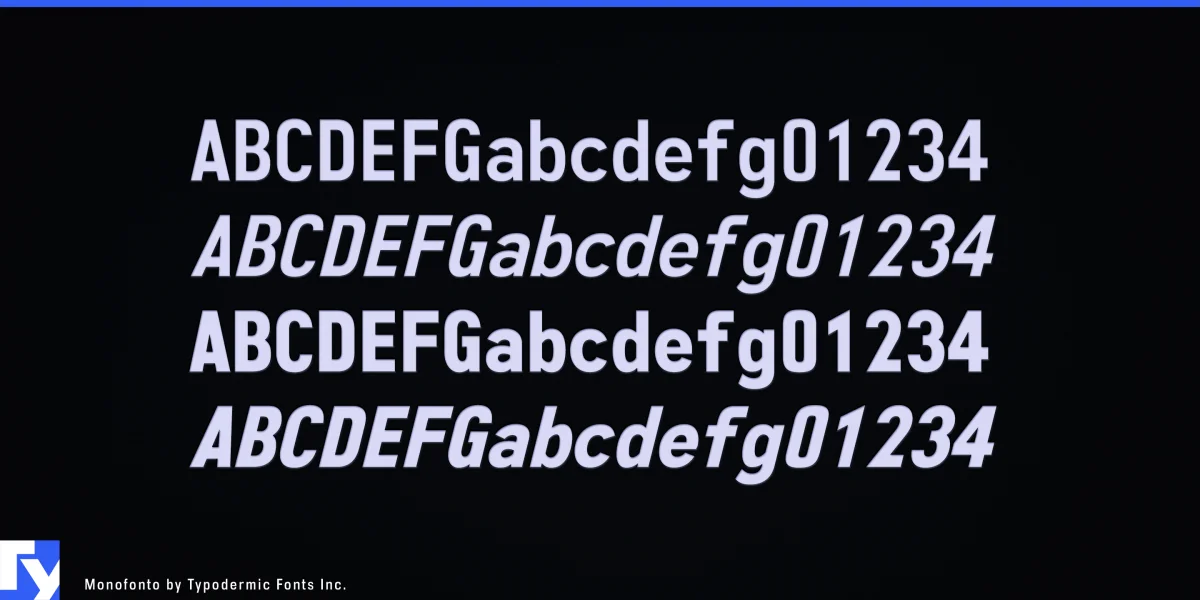 Monofonto Font preview 3
