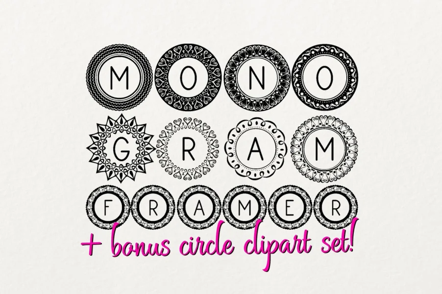 Monogram Framer Font preview 3
