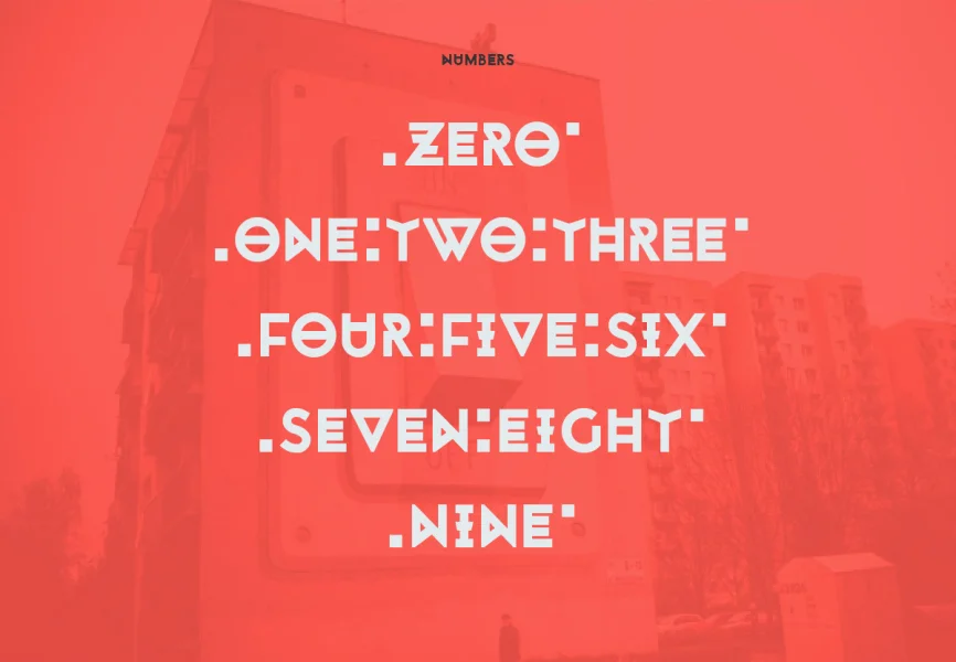 Monohypster Font preview 3