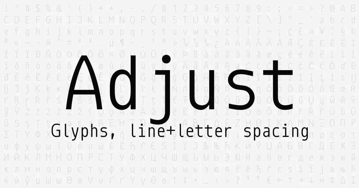 Monoid Font preview 3