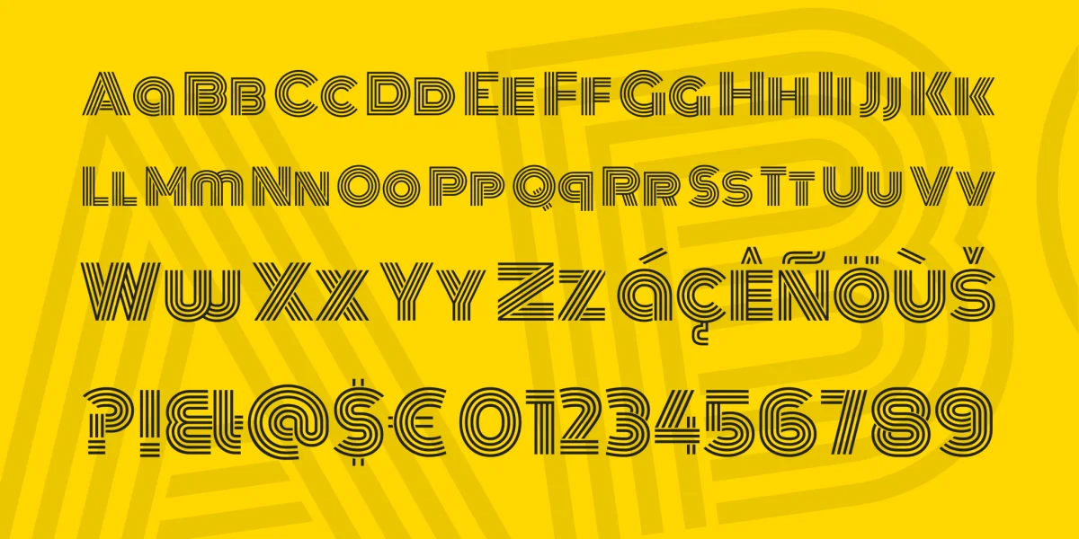 Monoton Font preview 3