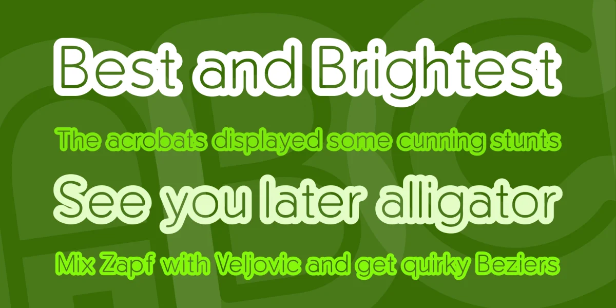 Monserga FFP Font preview 2