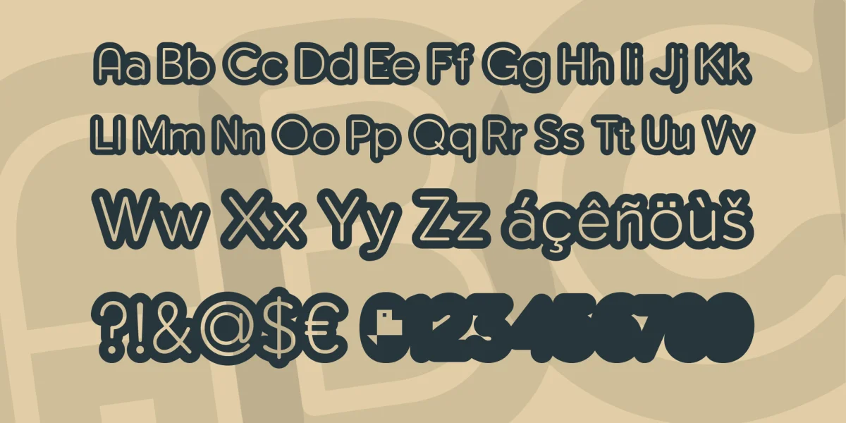 Monserga FFP Font preview 3