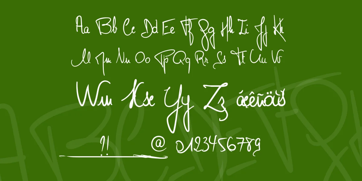 Monsieur Pomme Font preview 4