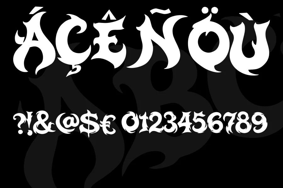 Monst Tagger Font preview 7