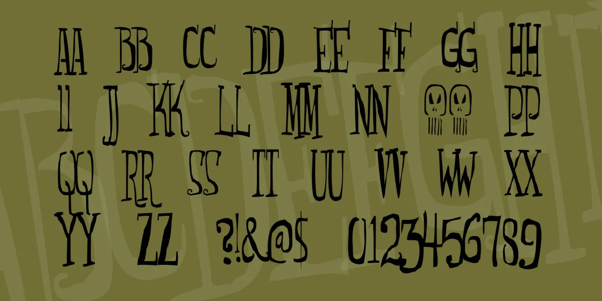 Monsterfreak Font preview 2