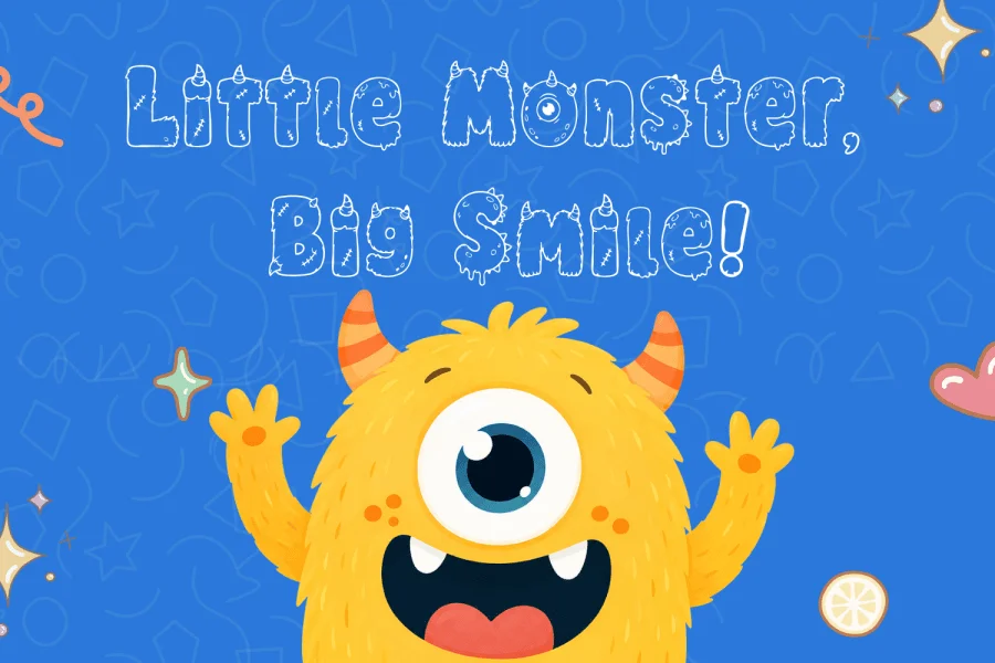 Monsterkins Font preview 2