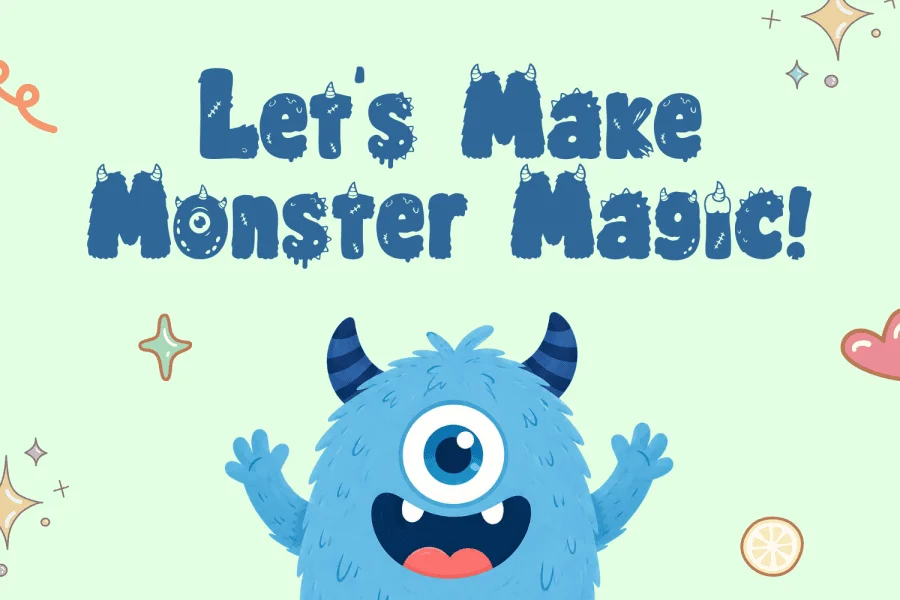 Monsterkins Font preview 3